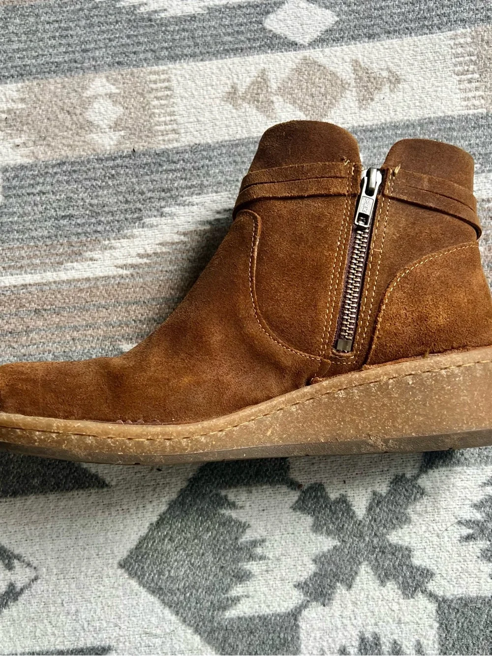 Born Vaughn Suede Ankle Boots with Tassel Detail - Picture 3 of 5